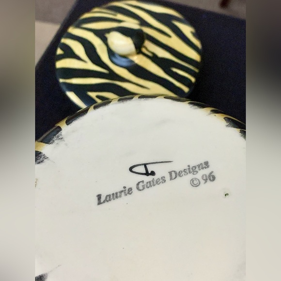 1996 Vintage Laurie Gates Safari Animal Print Teapot - Picture 8 of 16